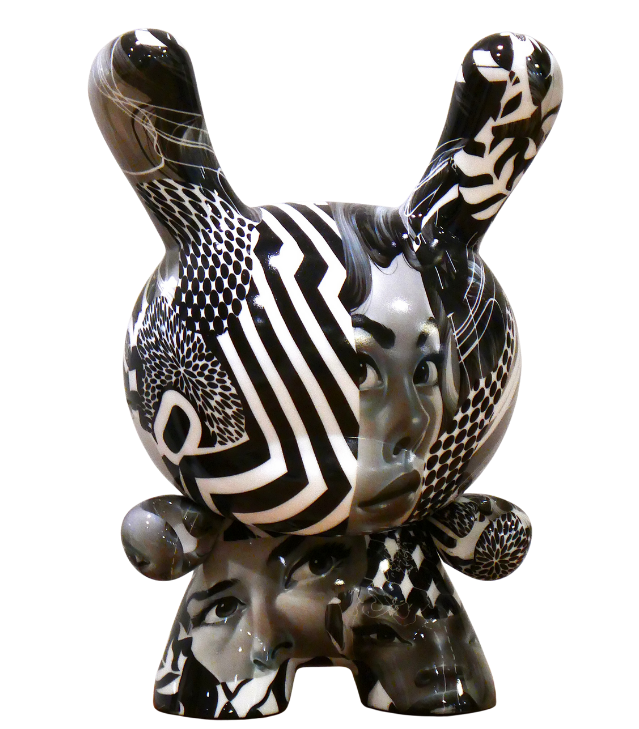 <strong>20th Anniversary Monochromic Dunny</strong><br>
Tristan Eaton<br>
<br>
8" Art Figurine Inspired by Eaton’s Monochromic Painting Collection