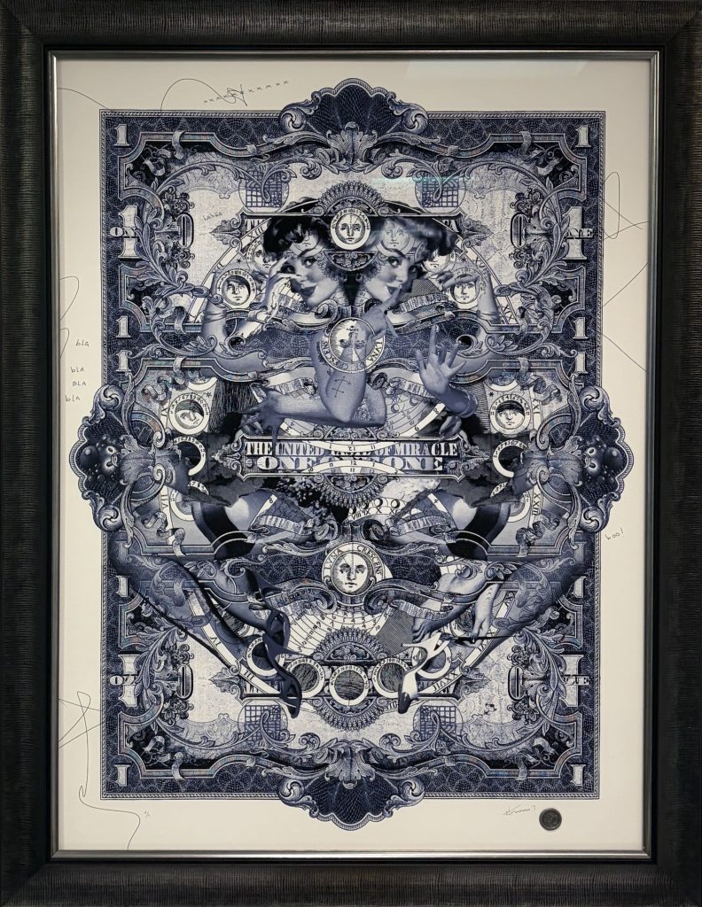 <strong>Luna Cogitationis in Blue</strong><br>
Handiedan<br>
2019<br>
<br>
Digital collage and manipulation on paper